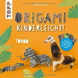 Origami kinderleicht!: Mit 64 Faltblättern in Naturoptik und Stickerbogen zum Heraustrennen und Verbasteln für 18 Schritt-für-Schritt-Modelle