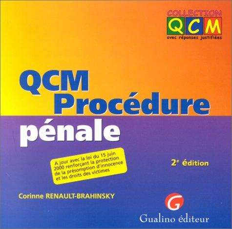 QCM Procédure pénale. 2ème édition (Qcm & Methodes)