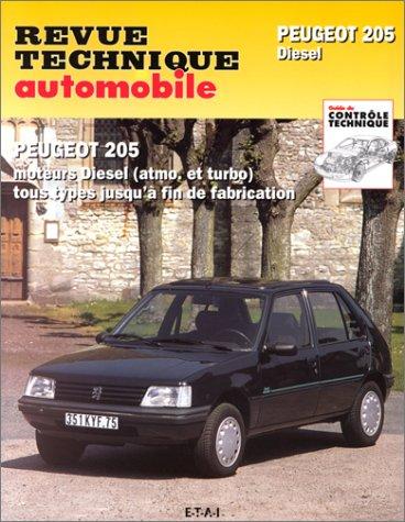 Revue technique automobile, n° 456.7. Peugeot 205 diesel et TD 84-98