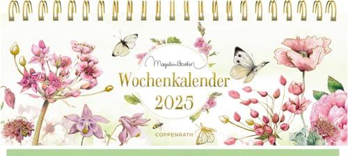 Tischkalender mit Wochenkalendarium: 2025 - Marjolein Bastin - rosa: Tischkalender mit Wochenplaner und Eintragmöglichkeiten. Hochwertige Ausstattung, mit Ferienübersicht und Geburtstagsplaner