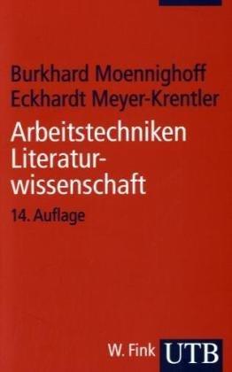 Arbeitstechniken Literaturwissenschaft