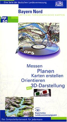 Top50 Bayern. Mit Digitalem Geländemodell. 3D-Darstellung: Nord