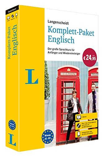 Langenscheidt Komplett-Paket Englisch: Sprachkurs zum Englisch lernen für Anfänger und Wiedereinsteiger mit 2 Büchern, 6 CDs und Vokabeltrainer-App