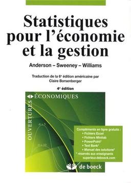 Statistiques pour l'économie et la gestion