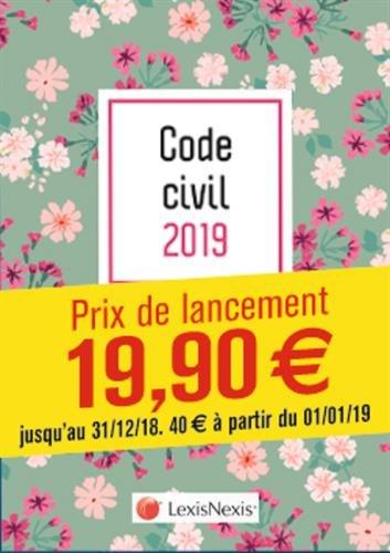 Code civil 2019 : motif fleurs