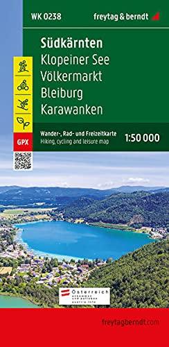 Südkärnten, Wander-, Rad- und Freizeitkarte 1:50.000, freytag & berndt, WK 0238: Klopeiner See - Völkermarkt - Bleiburg - Karawanken, mit Infoguide, ... (freytag & berndt Wander-Rad-Freizeitkarten)