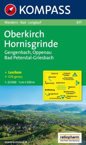 Oberkirch, Hornisgrinde: Gengenbach / Oppenau / Bad Peterstal-Griesbach. Wander-, Bike- und Langlaufkarte. 1:25.000. GPS-genau