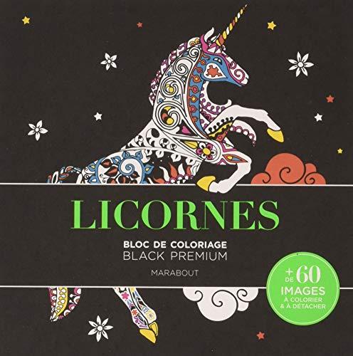 Licornes : bloc de coloriage