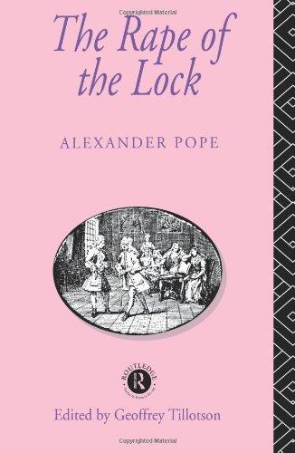 The Rape of the Lock (Routledge English Texts)