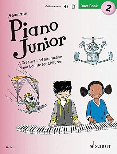 Piano Junior: Duet Book 2: A Creative and Interactive Piano Course for Children. Vol. 2. Klavier 4-händig. (Piano Junior - englische Ausgabe, Band 2)