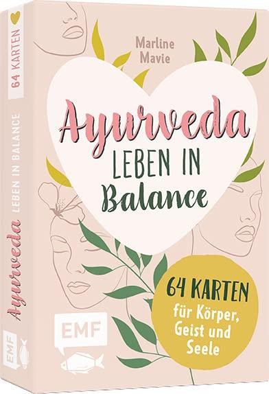 Kartenbox: Ayurveda – Leben in Balance – 64 Karten für Körper, Geist und Seele: Stärkende Mantras, Meditationen und Yoga-Übungen, wohltuende Rezepte, Massage-Anleitungen und mehr