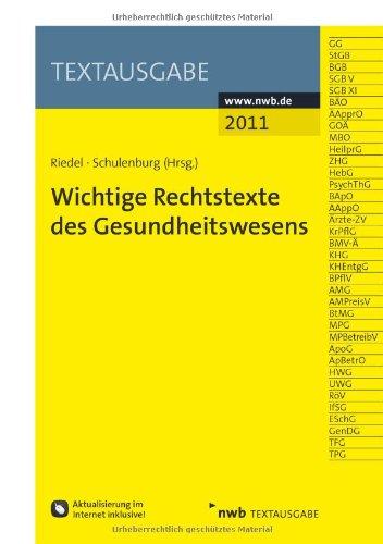 Wichtige Rechtstexte des Gesundheitswesens