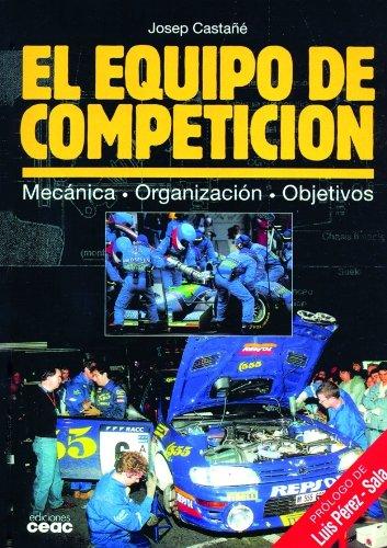 El equipo de competición: Mecánica · Organización · Objetivos (Motor)