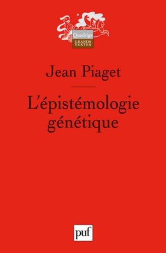 L'épistémologie génétique