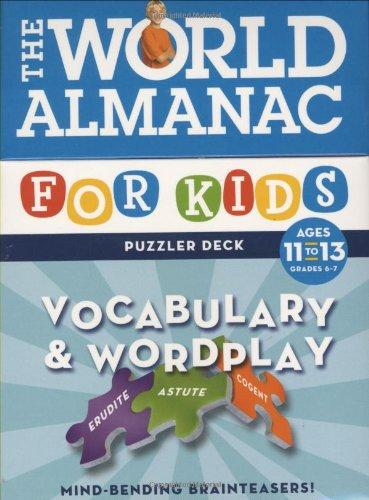 World Almanac Puzzler Deck: Vocabulary & Wordplay Ages 11-13 - Grades 6-7