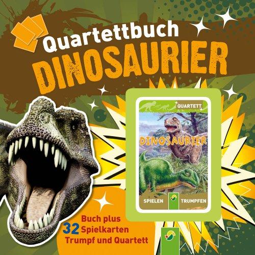 Quartettbuch Dinosaurier - Buch plus Quartettspiel