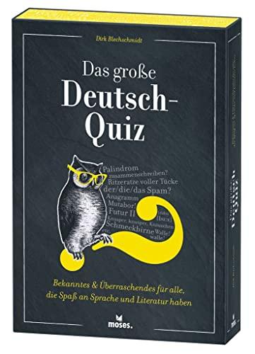 moses. Das große Deutsch-Quiz | Bekanntes und Überraschendes für alle, die Spaß an Sprache und Literatur haben | Quizfragen und Rätsel auf 75 Karten von Dirk Blechschmidt