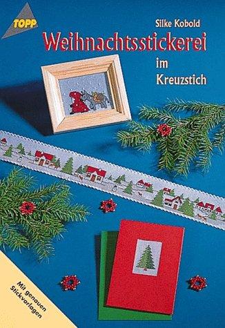 Weihnachtsstickerei im Kreuzstich