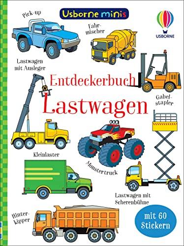 Usborne Minis: Entdeckerbuch Lastwagen: mit 60 Stickern (Usborne-Minis-Reihe)