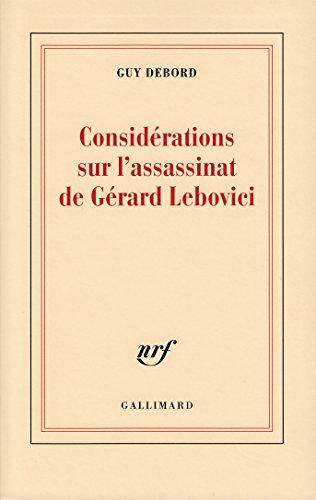 Considérations sur l'assassinat de Gérard Lebovici