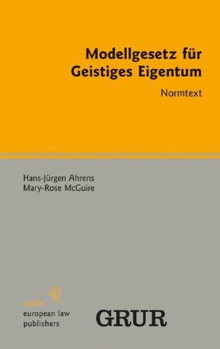 Modellgesetz für Geistiges Eigentum: Normtext