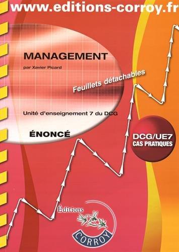 Management : UE 7 du DCG : énoncé