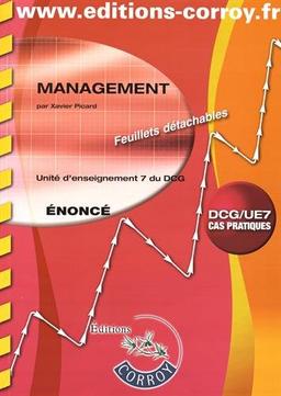 Management : UE 7 du DCG : énoncé