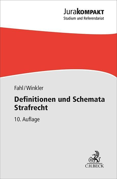 Definitionen und Schemata Strafrecht (Jura kompakt)