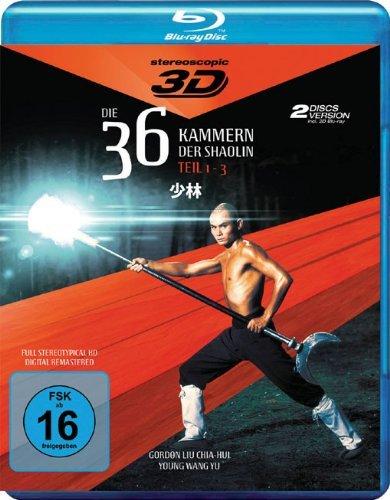 Die 36 Kammern der Shaolin - 3D-Trilogie (Teil 1 - 3) [Blu-ray]