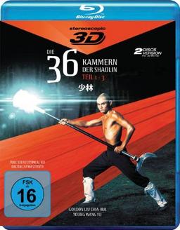 Die 36 Kammern der Shaolin - 3D-Trilogie (Teil 1 - 3) [Blu-ray]