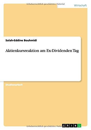 Aktienkursreaktion am Ex-Dividenden Tag