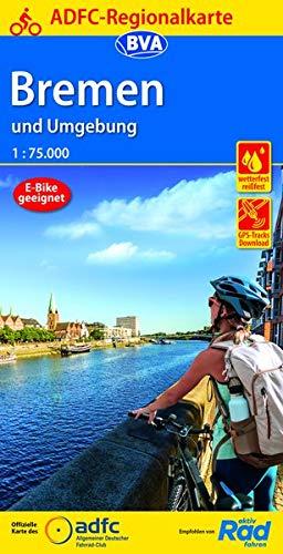 ADFC-Regionalkarte Bremen und Umgebung, 1:75.000, reiß- und wetterfest, GPS-Tracks Download (ADFC-Regionalkarte 1:75000)