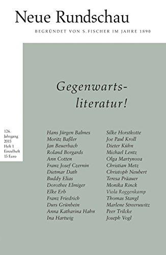 Neue Rundschau 2015/1: Gegenwartsliteratur!