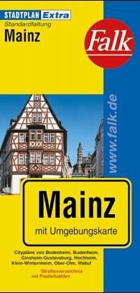 Stadtplan Mainz. 1:15 000: mit Umgebungskarte, Strassenverzeichnis.