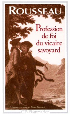 Profession de foi du vicaire savoyard