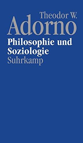 Nachgelassene Schriften. Abteilung IV: Vorlesungen: Band 6: Philosophie und Soziologie (1960)