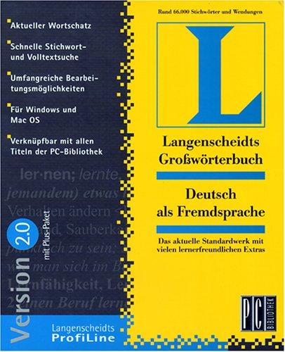 Langenscheidts Groworterbuch Deutsch Als Fremdsprache Auf CD-Rom