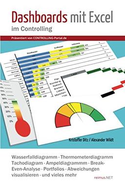 Dashboards mit Excel im Controlling: Wasserfalldiagramm, Thermometerdiagramm, Tachodiagram, Ampeldiagrammm, Break-Even-Analyse, Portfolios, ... mehr (Präsentiert von CONTROLLING-Portal.de)