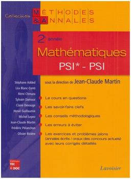 Mathématiques 2e année PSI*-PSI