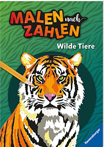 Ravensburger Malen nach Zahlen Wilde Tiere - 32 Motive - 24 Farben - Malbuch mit nummerierten Ausmalfeldern für fortgeschrittene Fans der Reihe