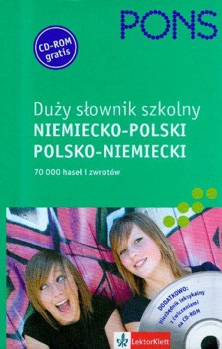 Pons duzy slownik szkolny niemiecko-polski polsko-niemiecki z plyta CD