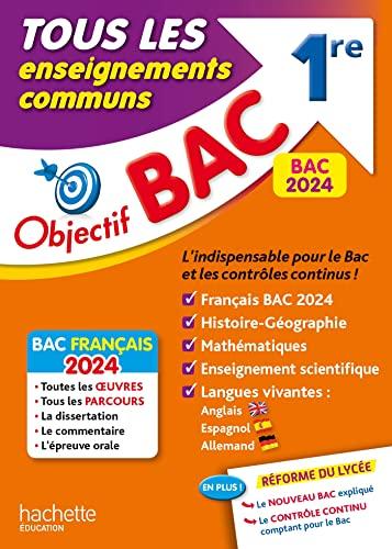 Tous les enseignements communs 1re : bac 2024