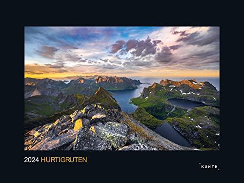 Hurtigruten 2024: KUNTH Wandkalender (KUNTH Wandkalender Black Edition 60 x 45 cm)