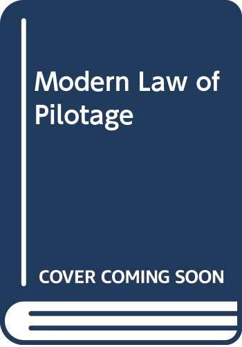 Modern Law of Pilotage