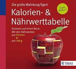 Die große Wahrburg/Egert Kalorien-&-Nährwerttabelle: Erstmals auf einen Blick: Mit den Nährwerten pro Portion & pro 100 g