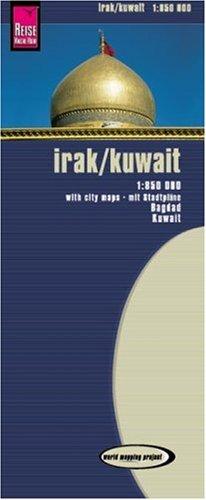 Irak, Kuwait 1 : 850 000: Kartenbild 2seitig, klassifiziertes Straßennetz, Ortsindex, GPS-tauglich, wasserfest imprägniert