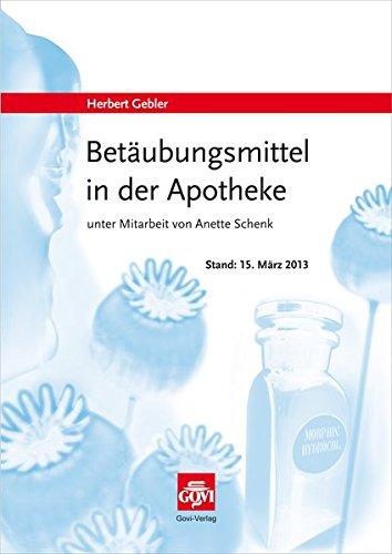 Betäubungsmittel in der Apotheke