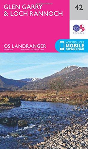 Glen Garry & Loch Rannoch 1 : 50 000 (OS Landranger Map)