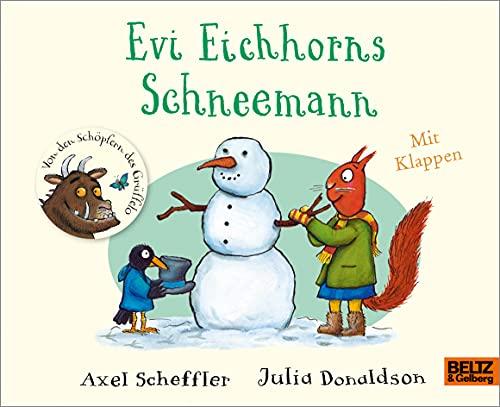 Evi Eichhorns Schneemann: Vierbarbiges Pappbilderbuch mit Klappen