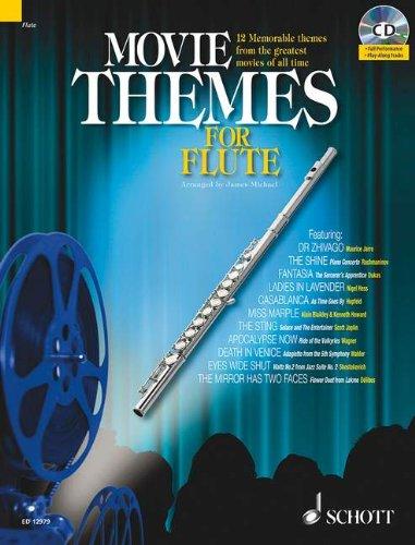 Movie Themes for Flute: 12 unvergessliche Melodien aus den größten Filmen aller Zeiten. Flöte. Ausgabe mit CD.: 12 Memorable Themes from the Greatest ... of All Time (Schott Master Play-Along Series)